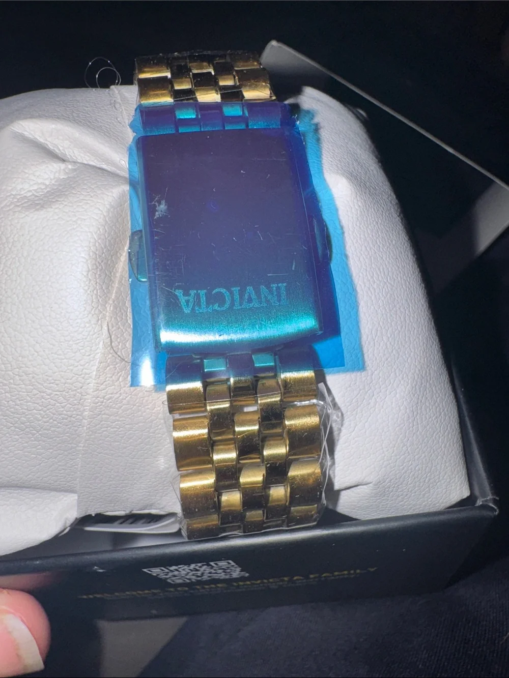 Invicta Celestial 69174 Men’s 36mm Gold Tone Turquoise Blue Dial Quartz Watch